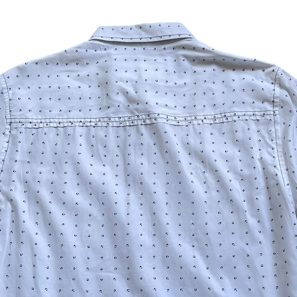 BKE Standart Fit Button Up Shirt Men’s Size L Long Sleeves White Black Western - Picture 6 of 9